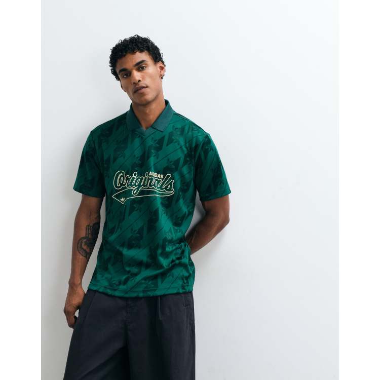 adidas Originals jacquard jersey in green | ASOS
