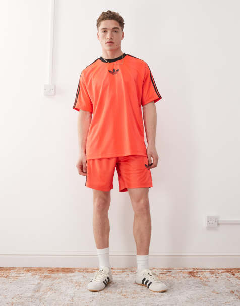 adidas Originals jacquard shorts in red