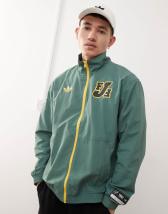 adidas Originals Waffle basketball track top in black | ASOS