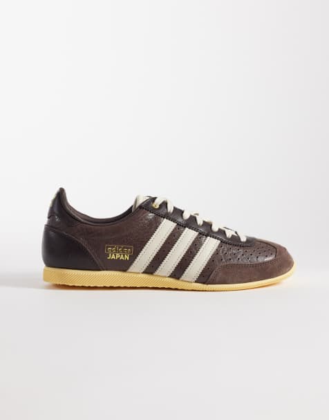 adidas Originals – Japan – Bruna sneakers med virkad plös - view 1