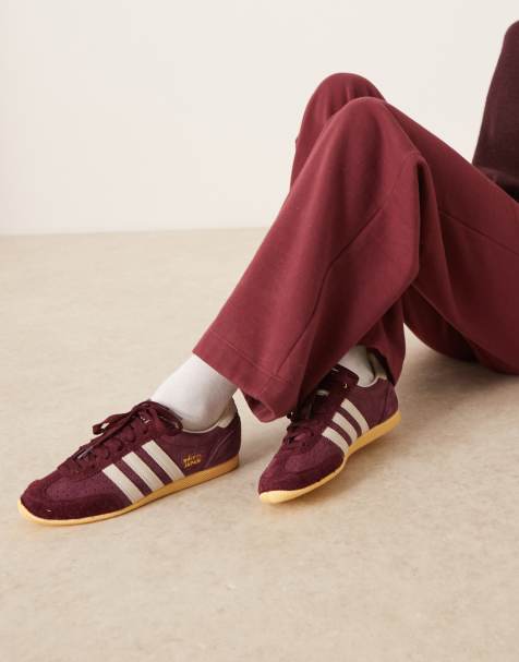 adidas Originals – Japan – Brunröda och gräddvita sneakers - view 1