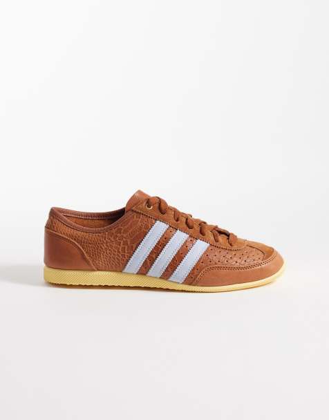 adidas Originals - Japan Decon - Brune og blå sneakers med krokodillelook - view 1