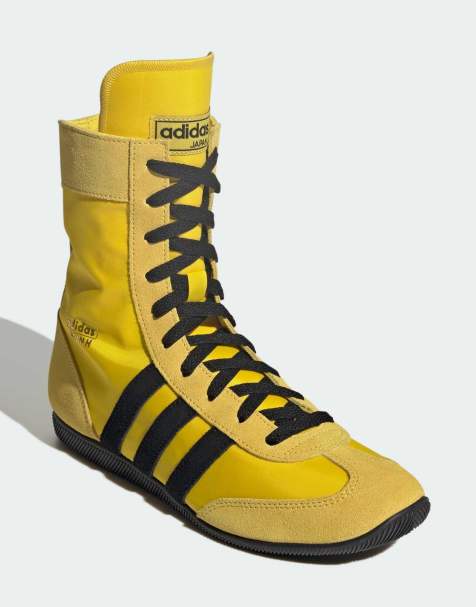 adidas Originals Japan h shoes in yellow and black and gold - view 1
