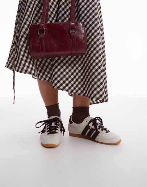 adidas Originals - Japan - Hvide og brune sneakers med hestehårstekstur - Kun hos ASOS - view 1