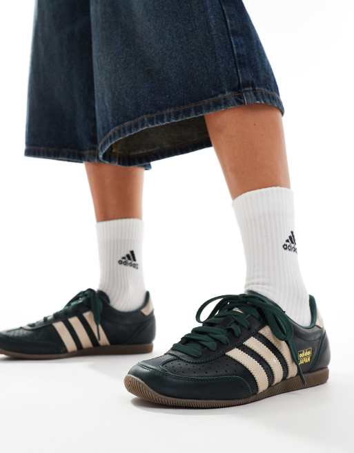 adidas Originals Japan low sneakers in dark green ASOS