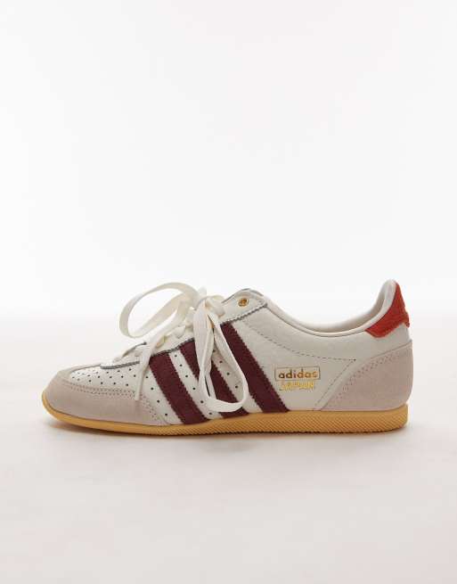 adidas Originals Japan low sneakers in white and brown