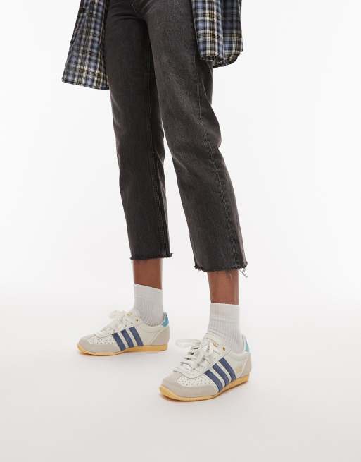 adidas Originals Japan low sneakers in white and dark blue