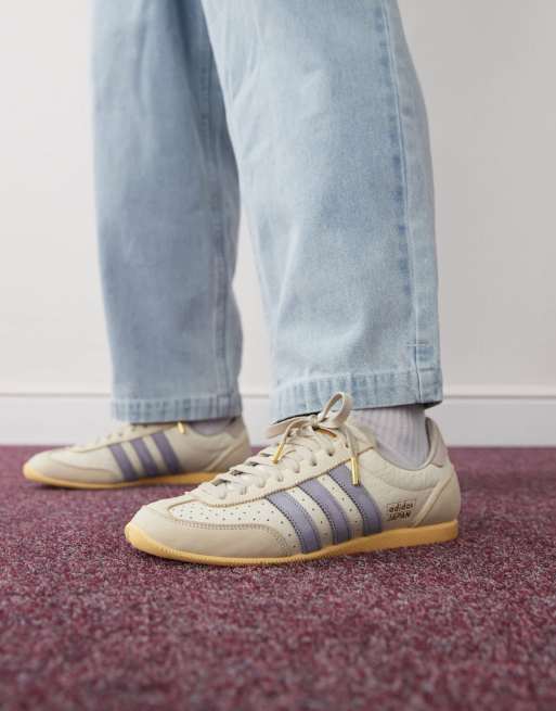 adidas Originals Japan low sneakers in white and light blue