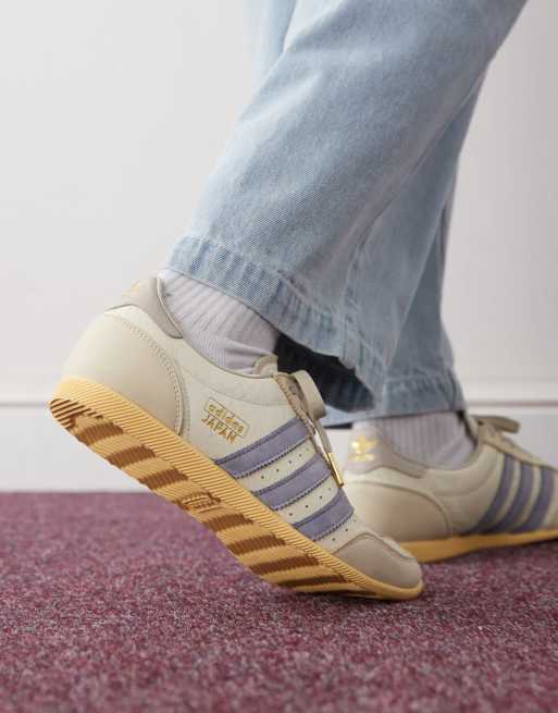 adidas Originals Japan low sneakers in white and light blue