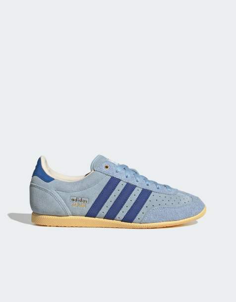 adidas Originals – Japan – Schuhe in Clear Sky/Blau/Gold - view 1