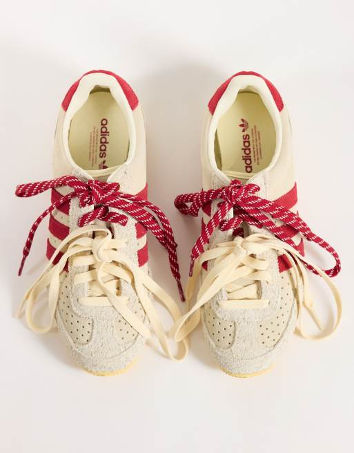 adidas Originals Japan Sneaker in Creme und Rot, 2 von 5
