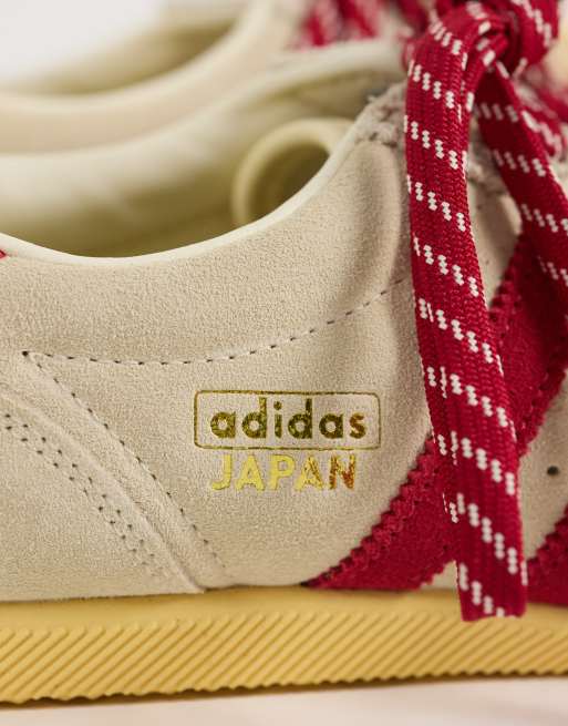 adidas Originals Japan Sneaker in Creme und Rot, 3 von 5