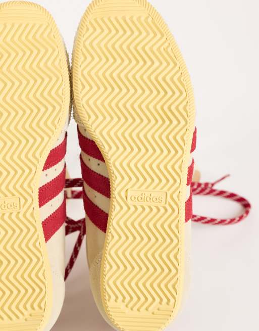 adidas Originals Japan Sneaker in Creme und Rot, 4 von 5