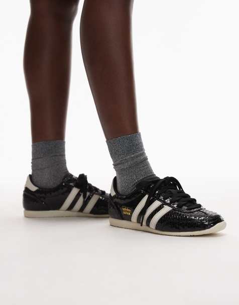 adidas Originals – Japan – Sneaker in Schwarz mit Krokomuster - view 1