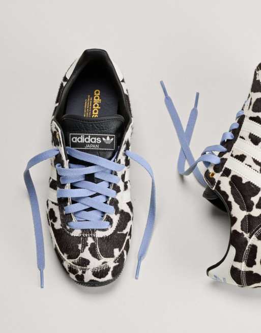 adidas Originals Japan Sneaker mit Kuhprint und babyblauen Schnürsenkeln, 4 von 7