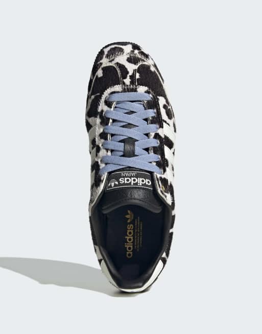 adidas Originals Japan Sneaker mit Kuhprint und babyblauen Schnürsenkeln, 6 von 7