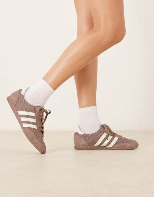 adidas Originals Japan sneakers in brown and cream