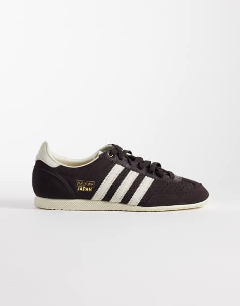 adidas Originals Japan trainers in brown and off white  - view 1