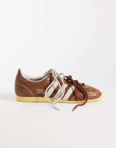 adidas Originals Japan trainers in chestnut brown and white - view 1