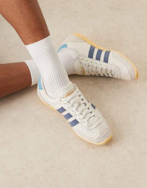 adidas Originals Japan trainers in white and blue - view 1