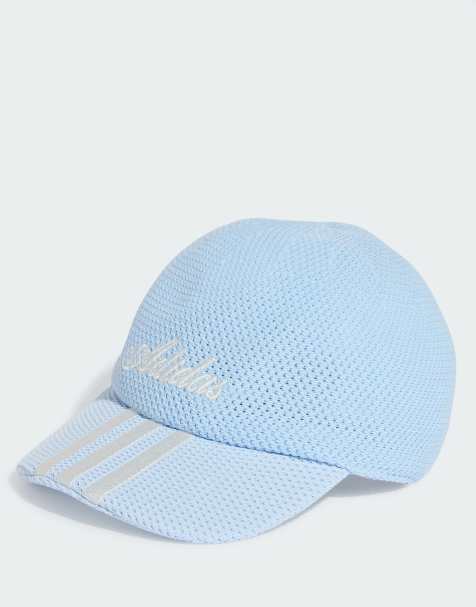 adidas Originals – Jasnoniebieska szydełkowana czapka z daszkiem - view 1