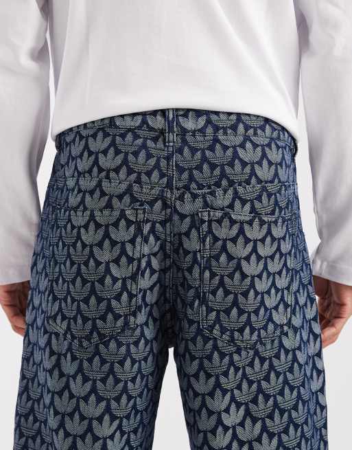 adidas Originals - Jean ample à monogramme - Indigo, 4 de 5