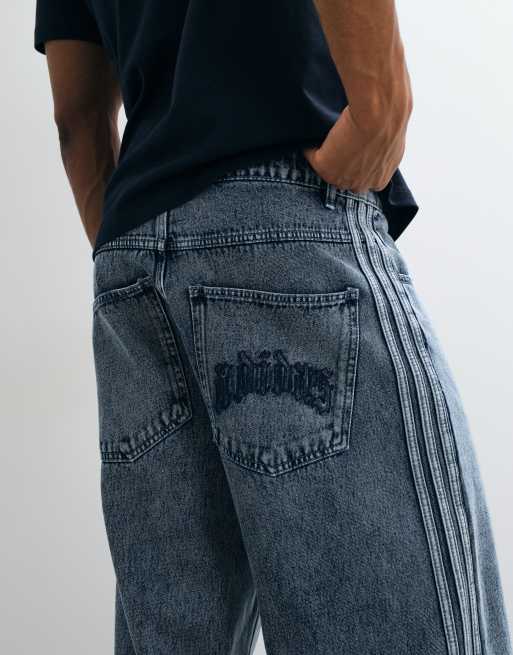 adidas Originals - Jean ample - Bleu clair, 2 de 5