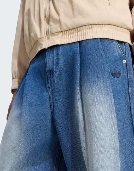 adidas Originals Jeans mit mittlerer Leibhöhe und weitem Bein aus Denim, 4 von 4