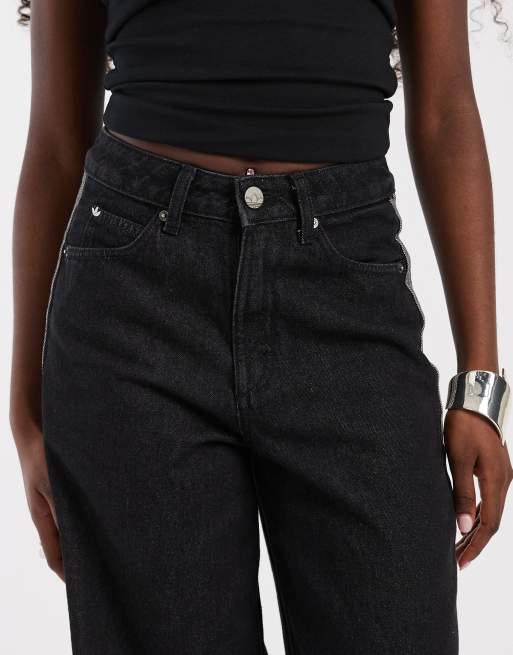 adidas Originals Jeans mit weitem Bein in Schwarz, 5 von 5