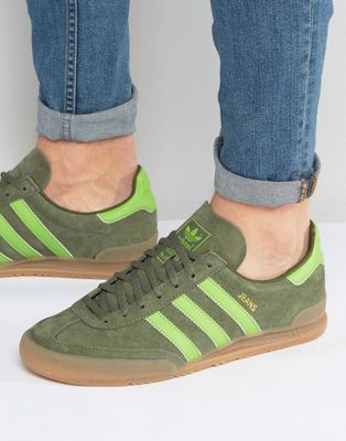 adidas green jeans trainers