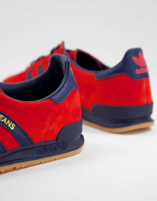 Adidas originals jeans mkii hotsell og red