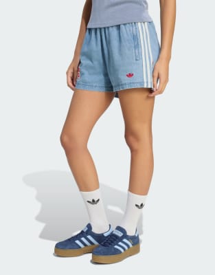 Originals - Jeansshorts in Hellblau Blau XS