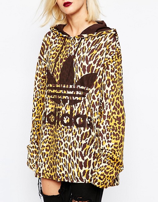 adidas hoodie leopard print