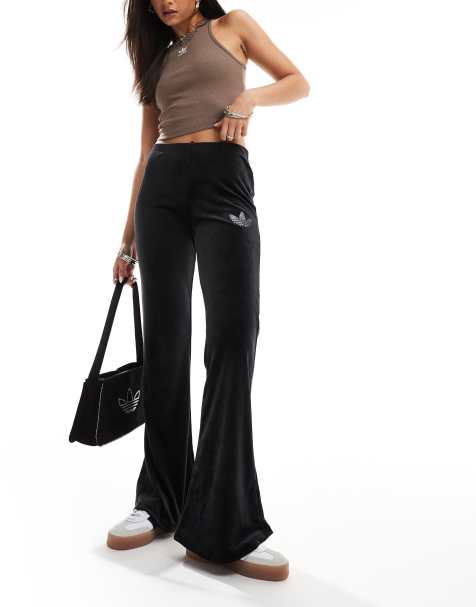 adidas Originals jersey flares with diamante detail - view 1