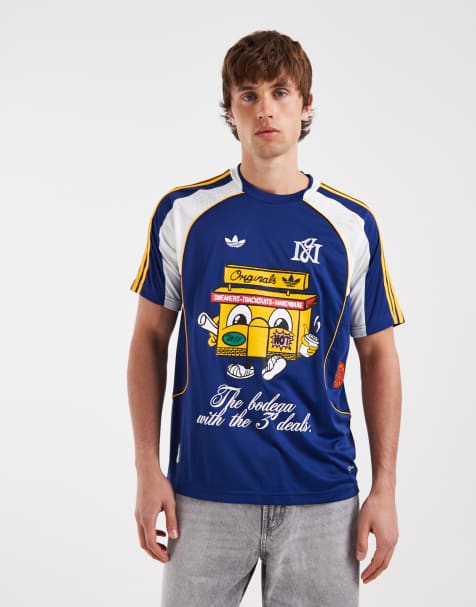 adidas Originals Jersey graphic T-shirt in navy - view 1