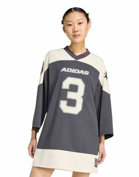 adidas Originals jersey in black and cream - view 1