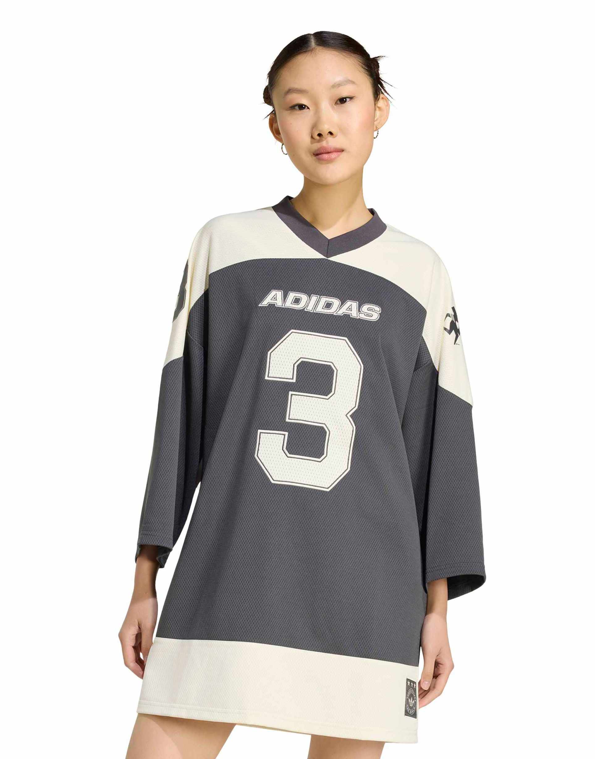 adidas originals jersey in black and cream