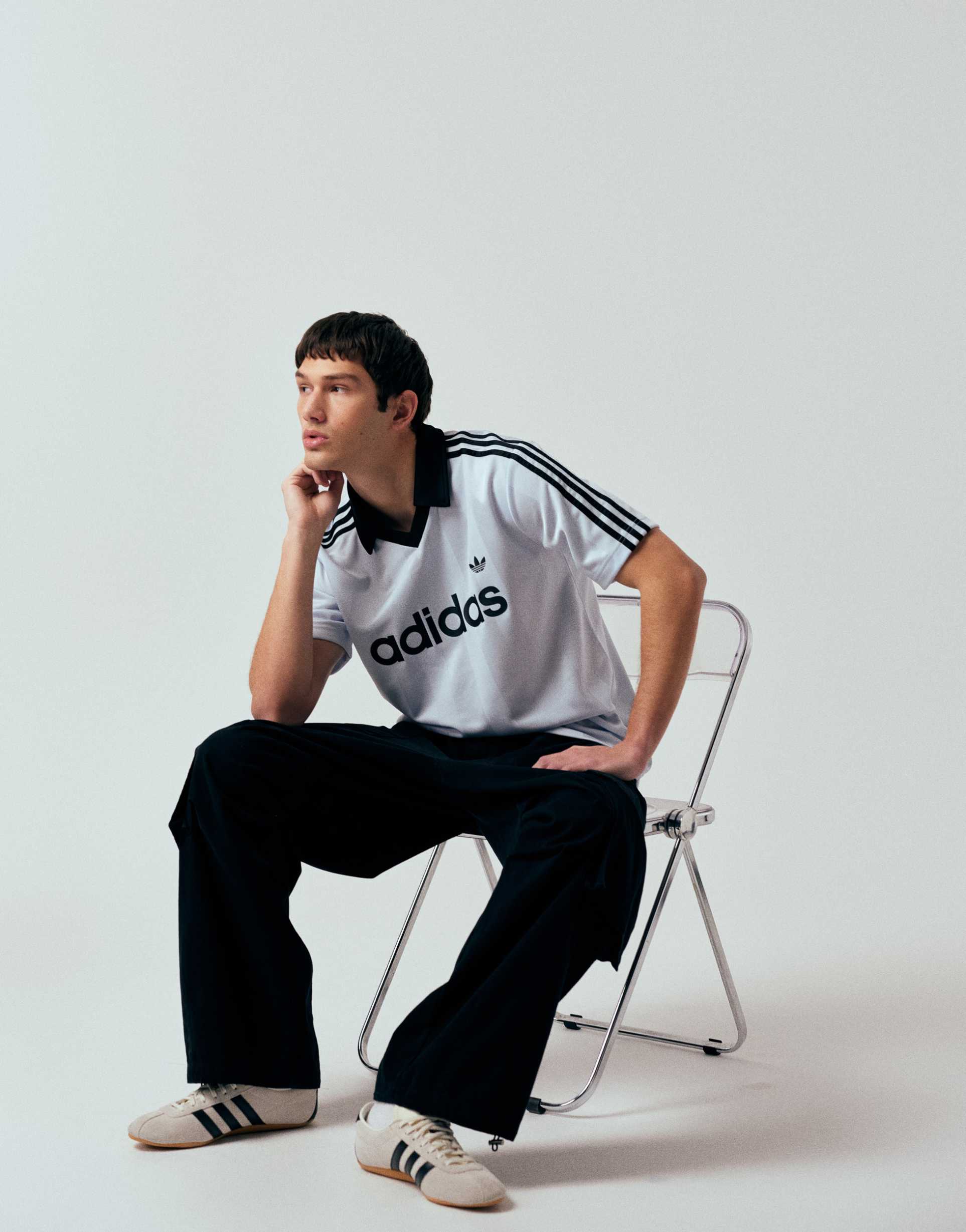 adidas originals jersey in light blue