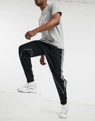 adidas Originals jersey joggers with 3 