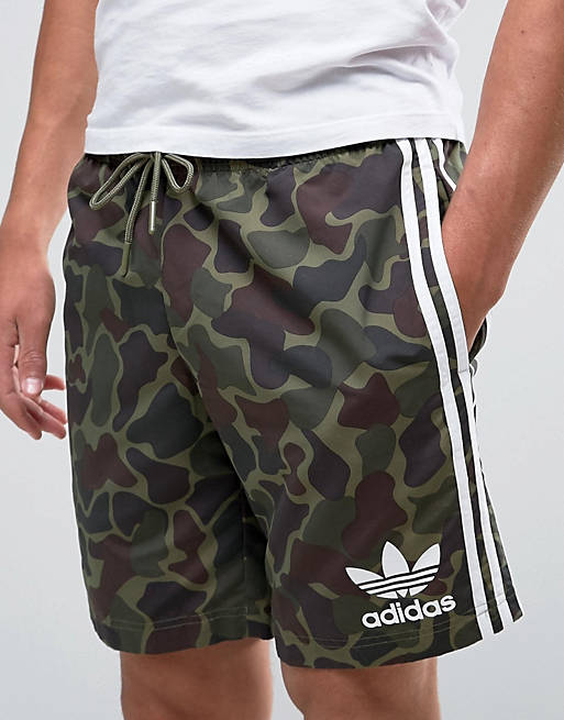 adidas Originals Jersey Shorts In Camo BK0012