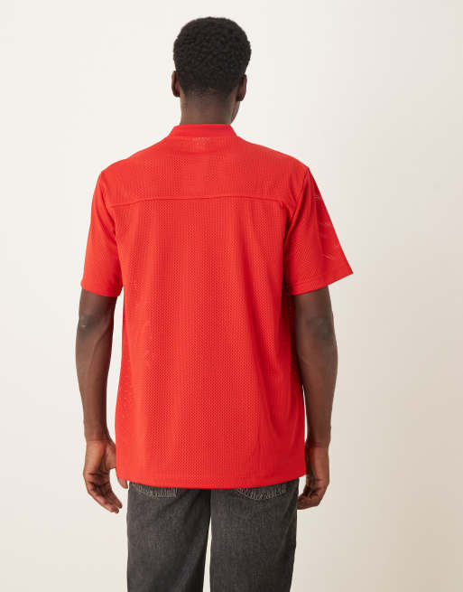 adidas Originals jersey tee in red, 3 of 5
