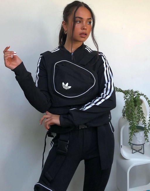 adidas Originals Ji Won Choi x Olivia track top with removable front pocket in black