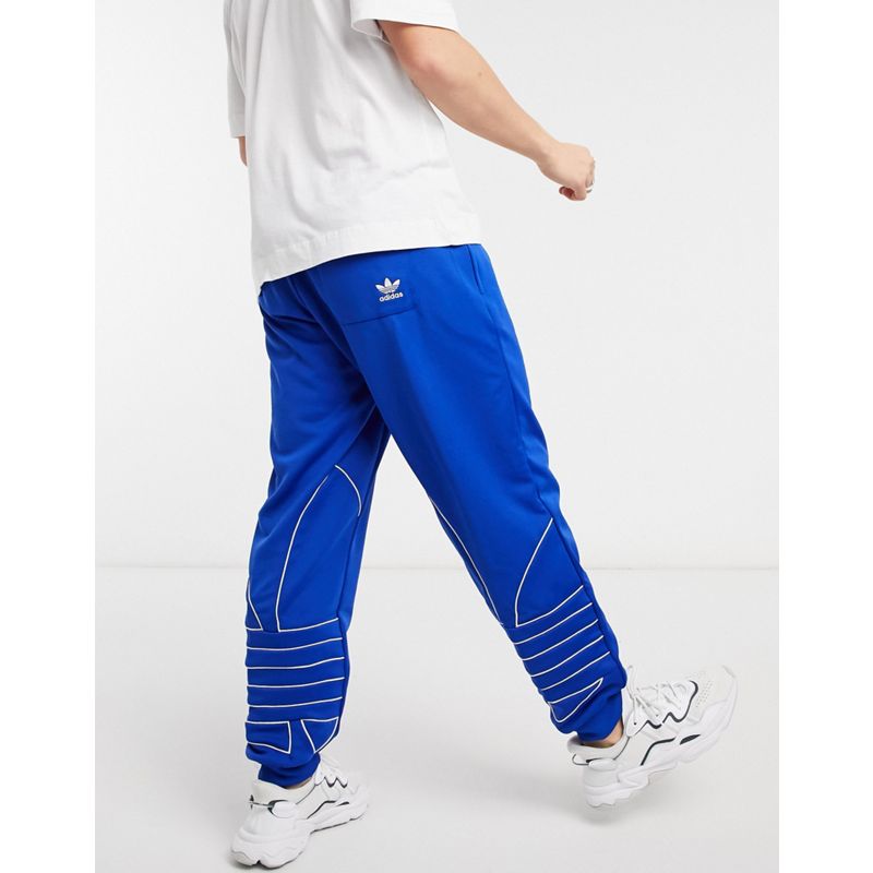 ZNQm7 Pantaloni e leggings adidas Originals - Joggers con sagoma del trifoglio blu
