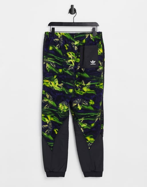 Black and store green joggers