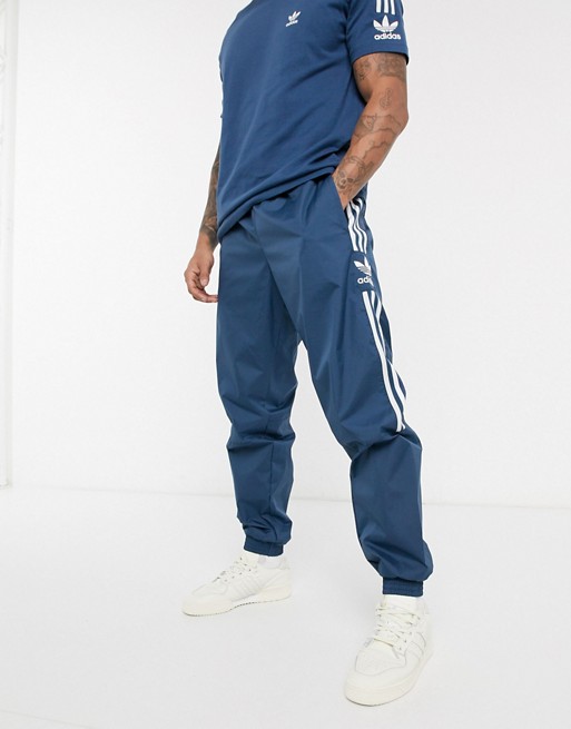 adidas Originals joggers with lock up logo in navy