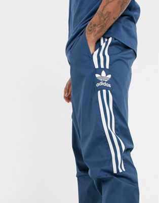adidas originals joggers with lock up logo in navy