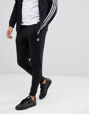 Adidas originals joggers with logo embroidery grey sale