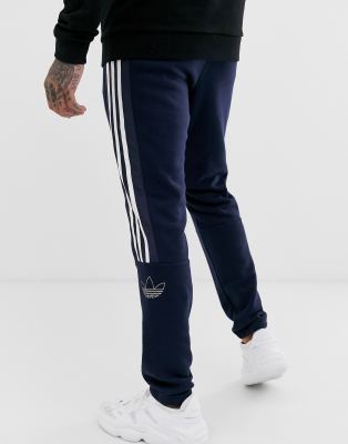 adidas trefoil joggers navy