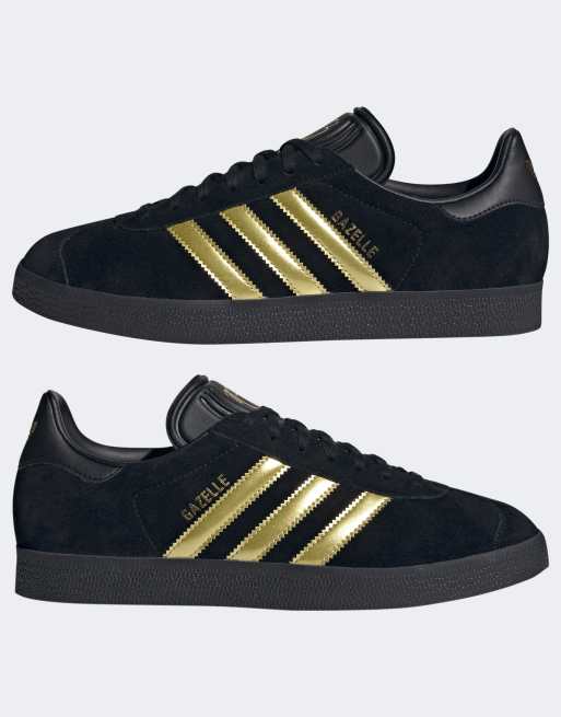 adidas Originals Jude Bellingham Gazelles in black and gold | ASOS