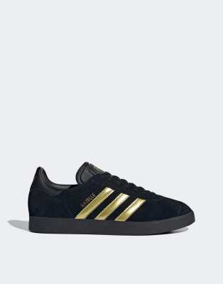 adidas Originals – Jude Bellingham Gazelles – Shorts in Schwarz und Gold - view 1